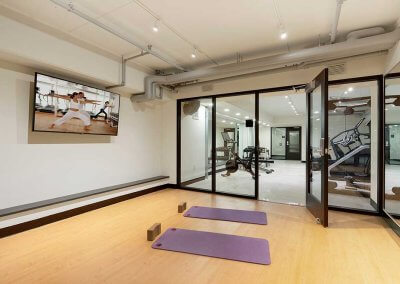 Photo of a fitness and yoga studio